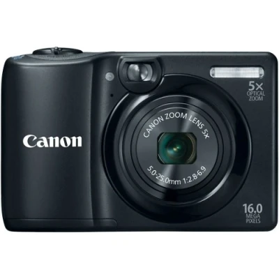 Image of Canon PowerShot A1300 is 16.0 MP Digital Camera with 5X Image Stabilized Zoom 28mm Wide Angle Lens 720p HD Video Recording Black (Renewed)