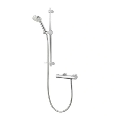 Image of Aqualisa MD110S Midas 110 mixer shower with adjustable head, Chrome, 11.0 mm*7.0 mm*28.8 mm