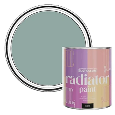 Image of Rust Oleum Blue Heat Resistant Radiator Paint in Gloss Finish Gresham 750ml