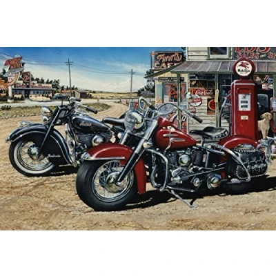 Image of Puzzles for Adults,1000 Piece Jigsaw Adults,Motorbike Puzzles,Wood Puzzle,Christmas Puzzle, (H6, 1000 piece)