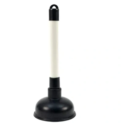 Image of Plunger for Bathroom Sink, &amp; Drain 100mm (4 inch) Cup and 225mm (9 Plastic Handle with Black Sink Plunger, Unblocker Cleaner Pump Home, , Toilet, Kitchen, Bathtub, Shower Drains.