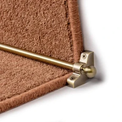 Image of eXtreme Jubilee Stair Rod for Carpet Runner Durable, Lightweight, and Affordable 890mm Long Hollow Rod, Antique
