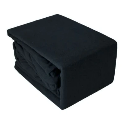 Image of Select ED® Luxuries Thermal 100% Brushed Cotton Flannelette Duvet Cover Bed Set Cosy Warm Soft (Super King, Black)
