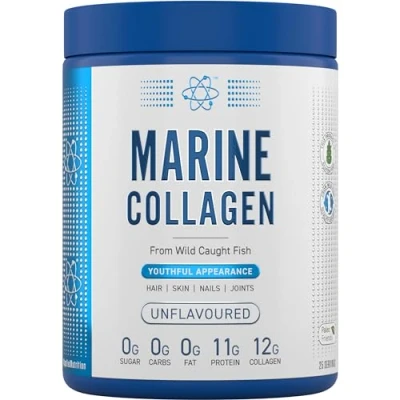 Image of Applied Nutrition Marine Collagen Powder Hydrolysed Protein, Healthy Skin, Hair, Nails (Unflavoured) (300g 25 Servings)