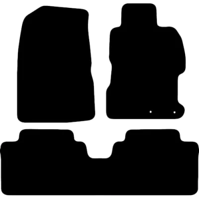 Image of Carsio Carpet Car Mats For Honda Civic 4dr 2000 2004 Tailored Fit Floor Mat Set Complete Accessory Black Custom Fitted All Weather, Anti Slip Backing &amp; Trim