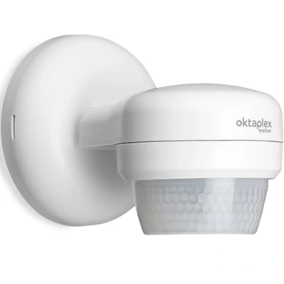 Image of Oktaplex Mia Outdoor Motion Detector 360 Degree Swivel IP65 Sensor 10 m Range 230 V Anthracite