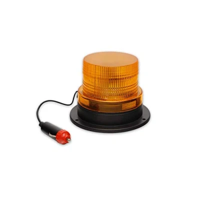 Image of Streetwize Accessories 12v 24v Car Van Magnetic Orange Amber LED Warning Safety Flashing Beacon Light