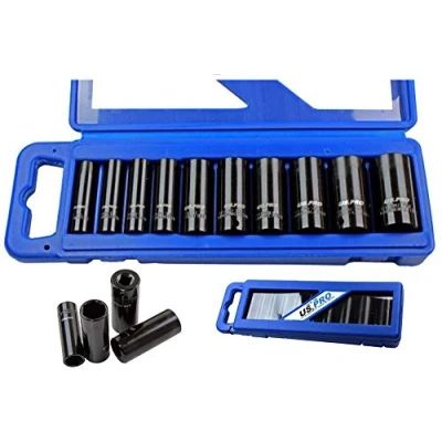 Image of US PRO 10pc 3/8&quot;dr DEEP IMPACT SOCKET SET Metric B1680