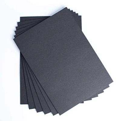 Image of House of Card &amp; Paper A2 160 GSM Black (Pack 50 Sheets)