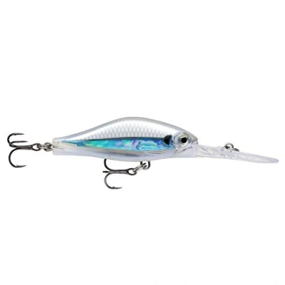 Image of Rapala Shadow Rap Jack Deep Lure with Two No. 10 Hooks, 3 m Swimming Depth, 5 cm Size, Albino Shiner