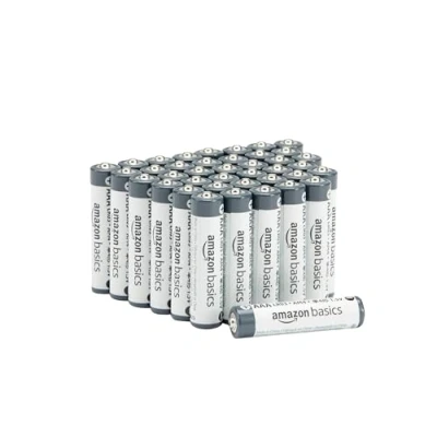 Image of Amazon Basics AAA Alkaline Batteries, Industrial Triple A, 5 Year Shelf Life, 40 Count (Pack of 1)