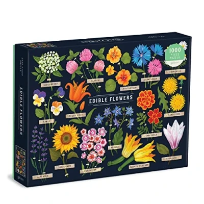 Image of Galison 9780735369078 Edible Flowers 1000 Piece Puzzle