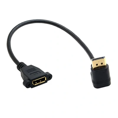Image of DisplayPort Display Port with 90 Degrees Female Extension