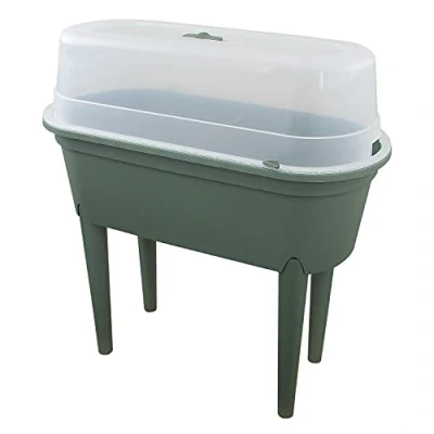 Image of Guaranteed4less Planter Box Seeding Table Bed Mini Greenhouse Flower Plant Indoor Outdoor Garden