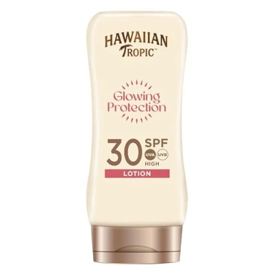 Image of HAWAIIAN TROPIC Satin Protection Sun Lotion with Mango and Shea Butter SPF 30 180 ml
