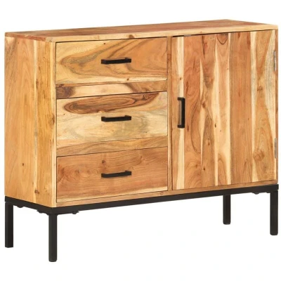 Image of vidaXL Sideboard 88x30x73 cm Solid Acacia Wood