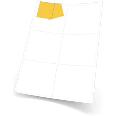 Image of Rectangle A4 Labels (Matt White Permanent) (99mm x 38mm, 14 Per Sheet, 20 Sheets)