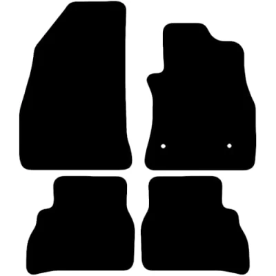 Image of Carsio Carpet Car Mats For Fiat Doblo 2010+ Onwards Tailored Fit Floor Mat Set Complete Accessory Black Custom Fitted All Weather, Anti Slip Backing &amp; Trim