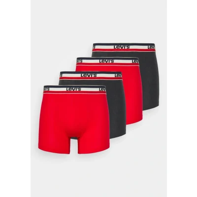 Image of Levi&#039;s MEN LOGO Brief 4 PACK Trunks, Men&#039;s, Size: Medium, Red/black