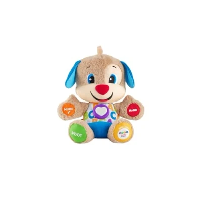 Image of Fisher Price Laugh &amp; Learn Smart Stages Puppy Interactive Baby Toys 6 to 36 Months Educational for 1 Year Old Girls and Boys with Music Lights Sound UK English Version, FPM43