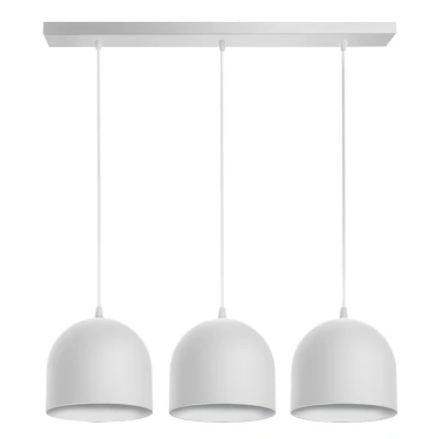 Image of Madison Straight Bar Pendant Ceiling Light White 70cm