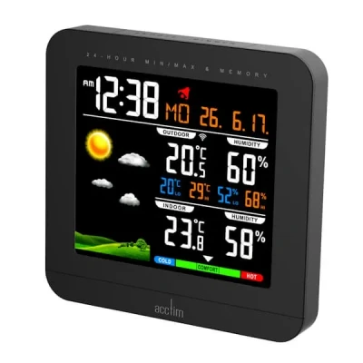 Image of Acctim Wyndham Black Clock