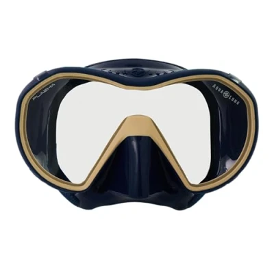 Image of Aqualung PLAZMA Adult Panoramic Frameless Diving Mask, Varied Lens Models, Quick Adjusting Buckles, Reusable Protective Case, Ideal for Scuba and Snorkeling