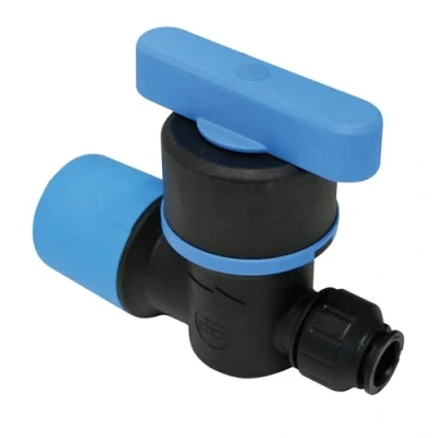 Image of JG Speedfit UGSTV2515 MDPE/Cooper/Pex Stop Tap, Blue, 25 x 15 mm