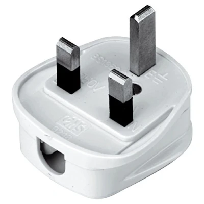 Image of Rewireable Quick Fit 3 Pin UK Mains Plug Fitted with 13A Amp Fuse White