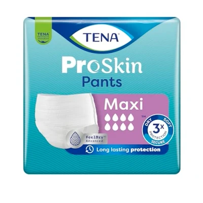 Image of TENA Pants Maxi Size Extra Large 8 Drops High Absorbancy Incontinence 1 Pack of 10
