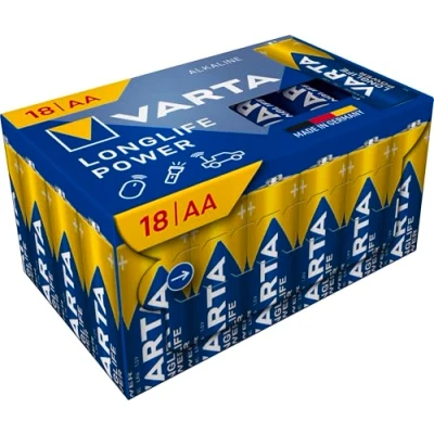 Image of VARTA Longlife Power AAA Micro LR03 Alkaline battery (8+4 pack) Made in Germany ideal for toys, torches, controllers and other powered devices