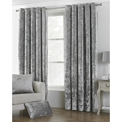 Image of Riva Paoletti Verona Ringtop Eyelet Curtains (Pair), 229cm x 229 cm,Teal Blue