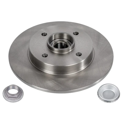 Image of 424966S1 Brake disc FEBI BILSTEIN 32783 Rear Axle 249mm 9mm 4 Hole 108mm solid Oiled CITROËN: DS4 Hatchback, C4 II I Hatchback