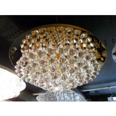 Image of Parma 8 Light Flush Gold Ceiling Fitting