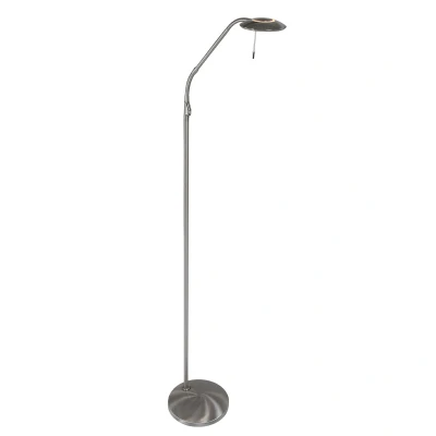 Image of Zenith Led Reading Lamp Steel Brushed, Plastic Matt