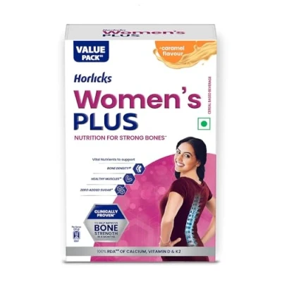 Image of Women&#039;s Horlicks Health and Nutrition Drink Super Saver Pack 750g (Caramel Flavor)