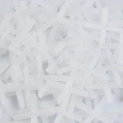 Image of 100pc Tile Spacers 5mm Slab Plastic Cross Shaped for Accurate Positioning DIY Paving Tiling Wall Tiler Garden Slabs