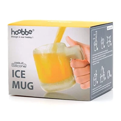 Image of CKB LTD® The Make Your Own ICE Beer MUG Set Ideal Lager Cider Fun Frozen Cold Tankard Glass Plastic Mould Mold