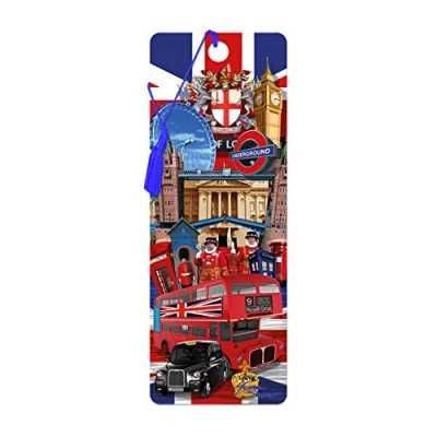 Image of 3D LiveLife Bookmark Visit to London from Deluxebase. A with lenticular Artwork Licensed Renowned Artist Michael Searle