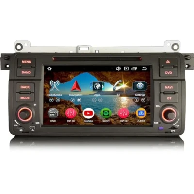 Image of Erisin [4G+64G] 8 Core Android 13 Car Stereo for BMW 3 Series E46 M3 Rover75 MG ZT Support GPS Sat Nav Carplay Auto DSP Bluetooth Wifi DAB+ TPMS