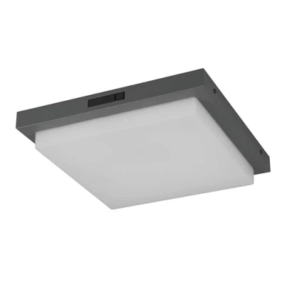 Image of Trio Lighting Bermejo LED outdoor wall light, angular, sensor, CCT, anthracite