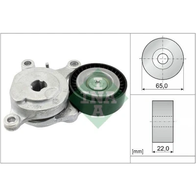 Image of 2702000070, 2702000170, 2702000370, 2702002100, A2702000070 Tensioner Lever, v ribbed belt INA 534 0575 10 65mm 22mm