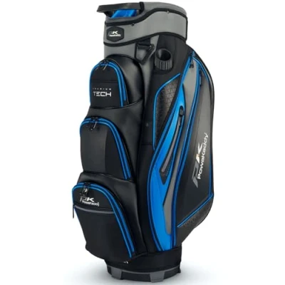 Image of PowaKaddy PREMIUM TECH GOLF CART TROLLEY BAG BLACK/BLUE