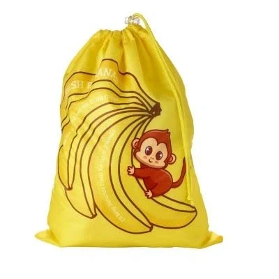 Image of Lakeland Yellow Banana Bag 28cm x 38cm Protects Fresh Fruit In Fridge Keeps Fresher For Longer
