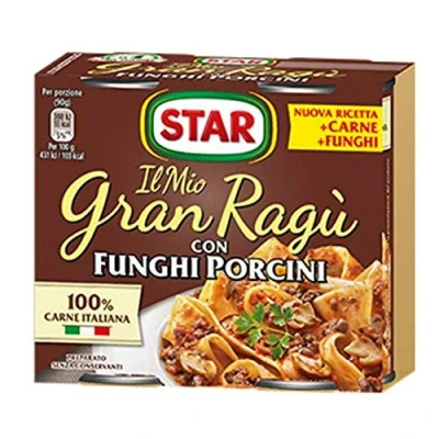 Image of Star Gran Ragù Ragu&#039; Sauce with Porcini Mushroom 180gr x 2