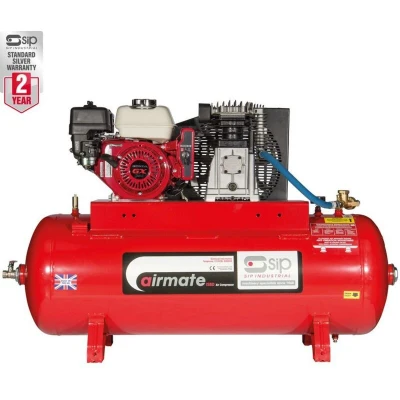 Image of SIP 04451 ISHP5.5/150ES Airmate Industrial Air Compressor with Electric Start Honda Petrol
