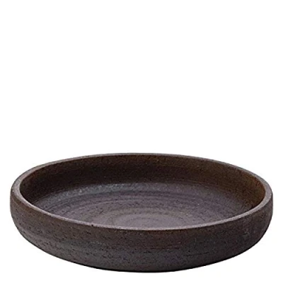 Image of Utopia Fuji Low Dish 6inch / 15cm Set of 6 Oven Proof Black Terracotta Tapas