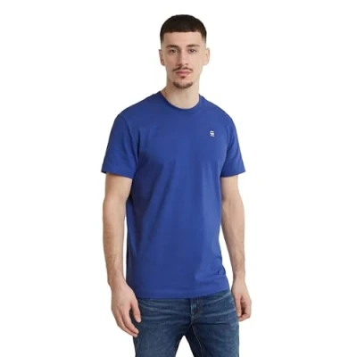 Image of G STAR Raw Men&#039;s Painted Back Gr R T Shirt, Blue (Radar D24684 c336 1474), L
