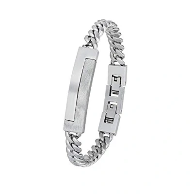 Image of s.Oliver bracelet stainless steel men&#039;s arm jewelry, 20+1.5 cm, silver, Comes in jewelry gift box, 2024254