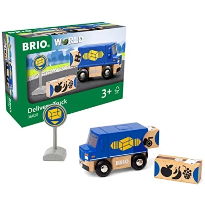 Image of BRIO World Toy Delivery Van for Kids Age 3 Years Up